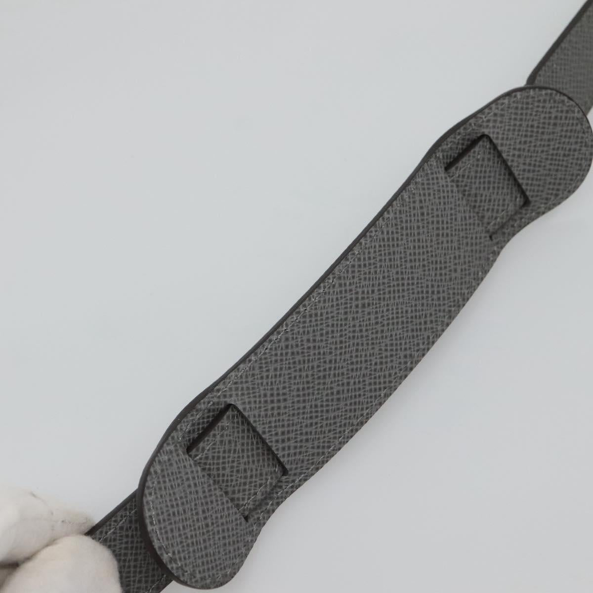 LOUIS VUITTON Taiga Adjustable Shoulder Strap 39.4""""-48.8"""" Gray LV Auth ki5707
