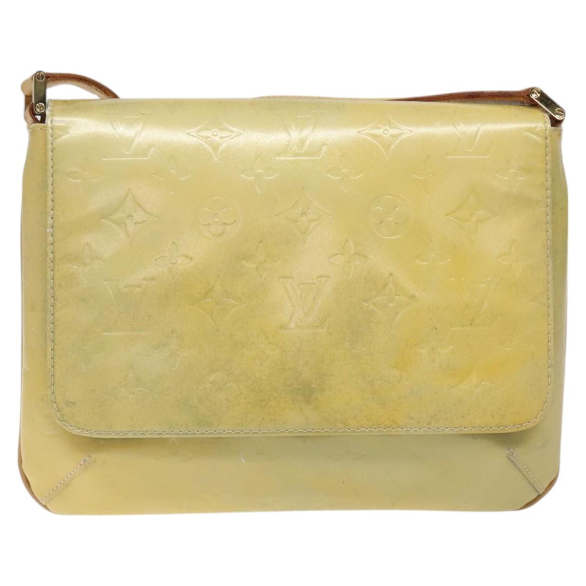 LOUIS VUITTON Monogram Vernis Thompson Street Bag Gris M91008 LV Auth ki5708