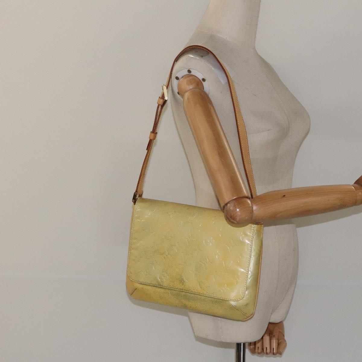 LOUIS VUITTON Monogram Vernis Thompson Street Bag Gris M91008 LV Auth ki5708