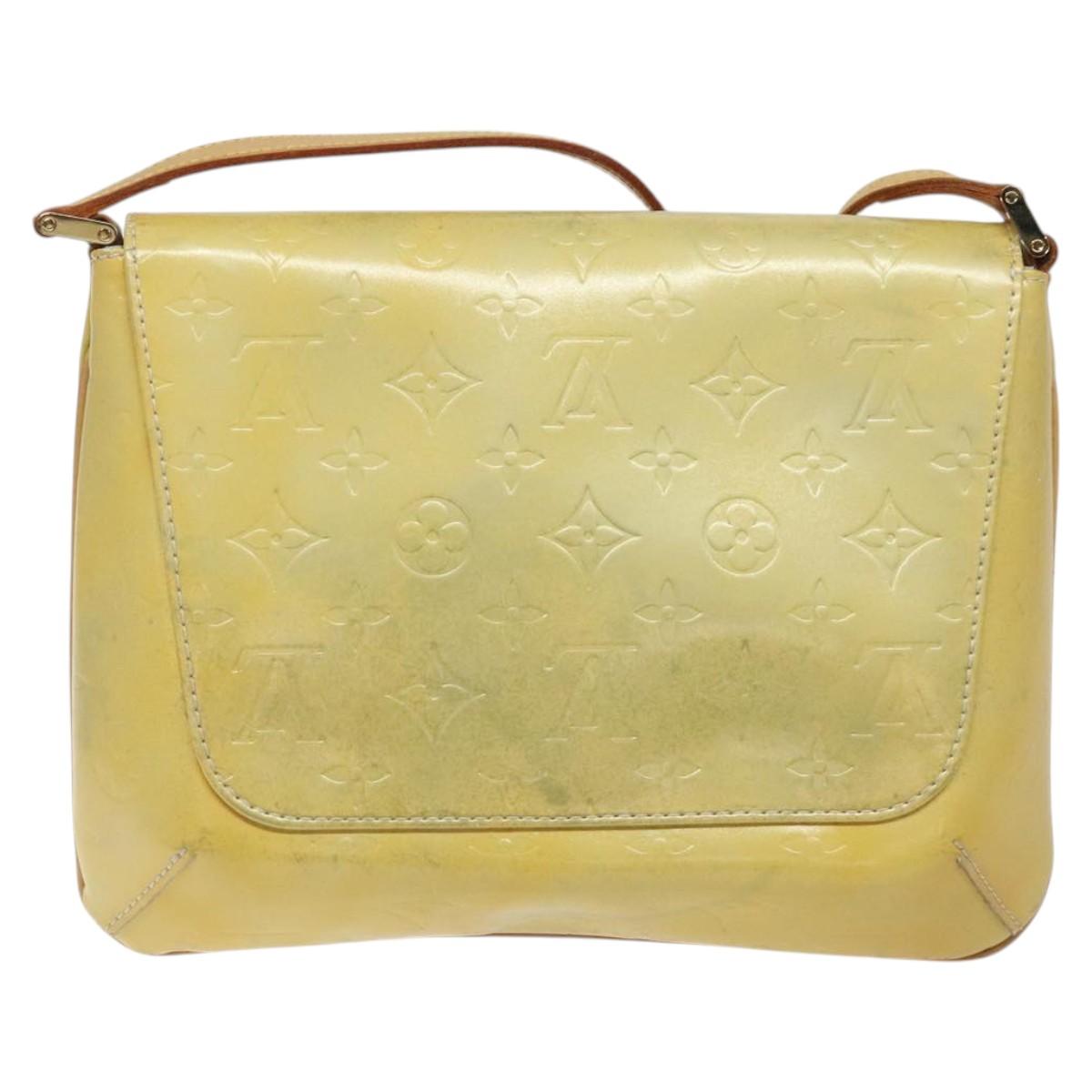 LOUIS VUITTON Monogram Vernis Thompson Street Bag Gris M91008 LV Auth ki5708