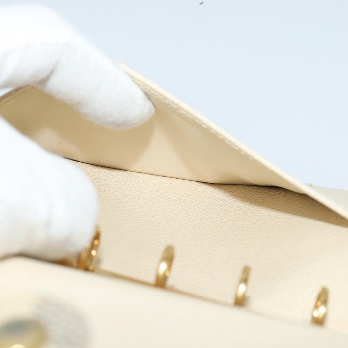 LOUIS VUITTON Damier Azur Agenda PM Day Planner Cover R20706 LV Auth ki5735