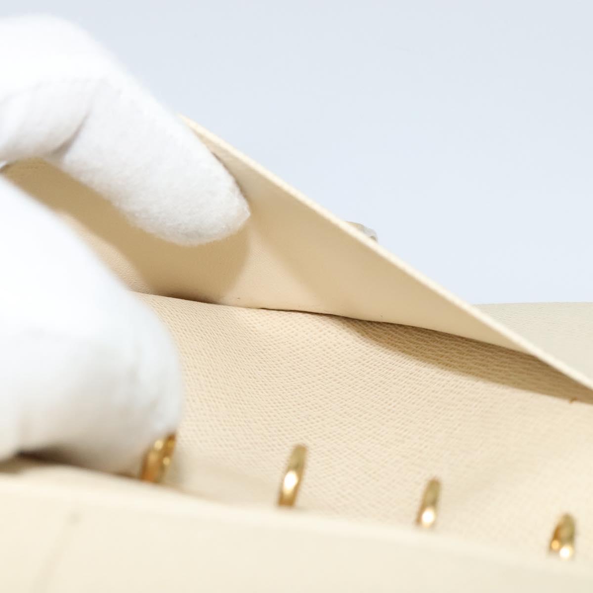 LOUIS VUITTON Damier Azur Agenda PM Day Planner Cover R20706 LV Auth ki5735