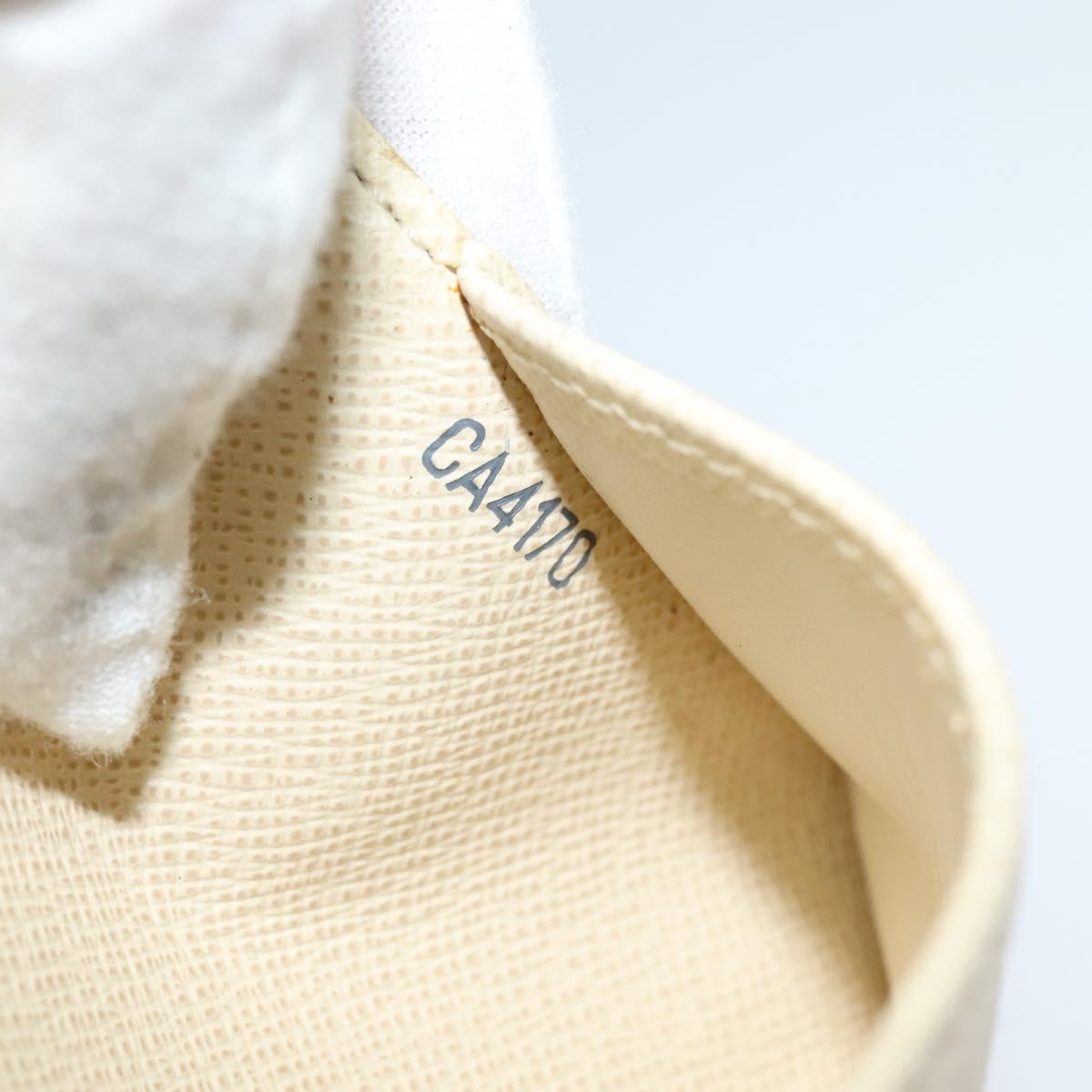 LOUIS VUITTON Damier Azur Agenda PM Day Planner Cover R20706 LV Auth ki5735