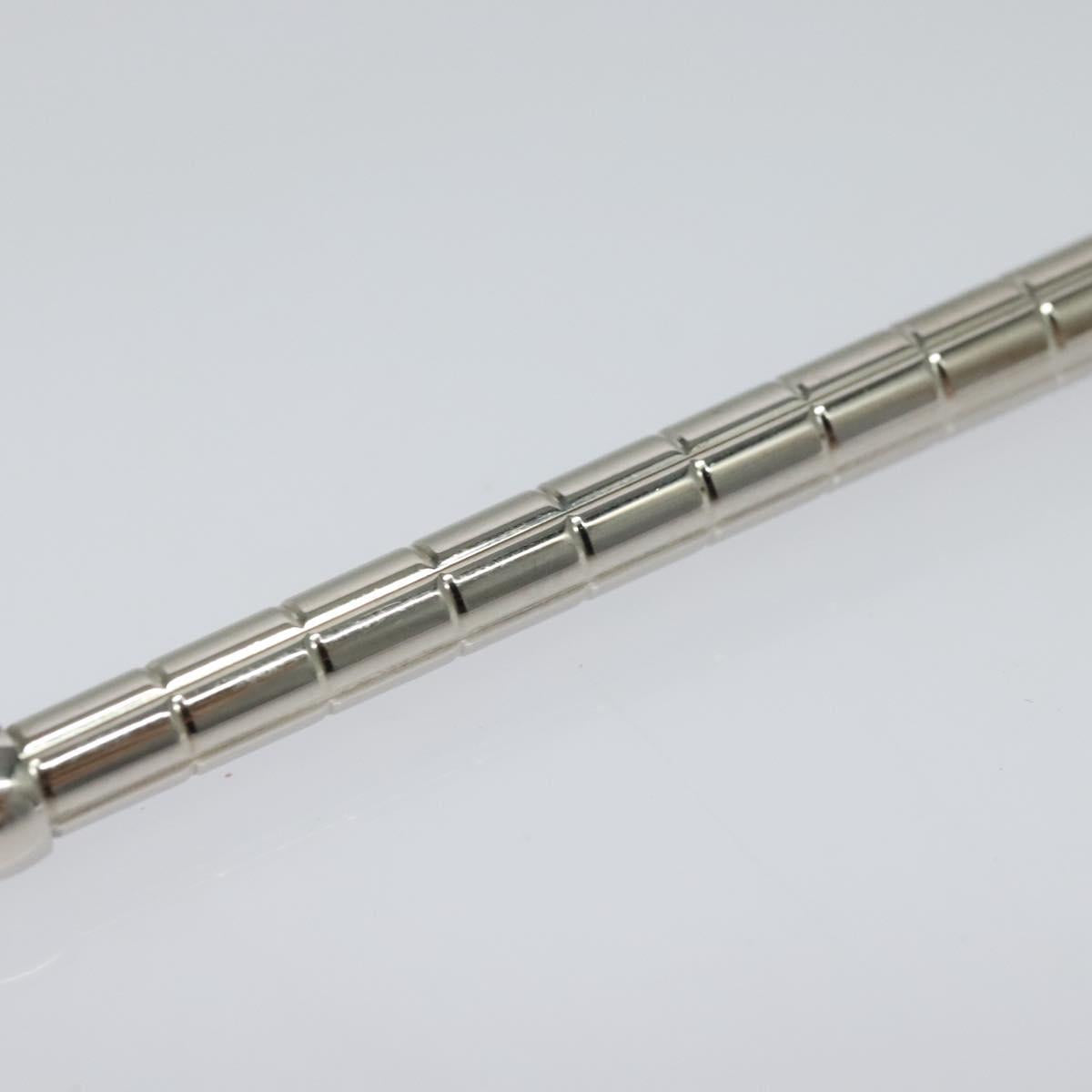 LOUIS VUITTON Styro Agenda Ballpoint Pen metal Silver LV Auth ki5736