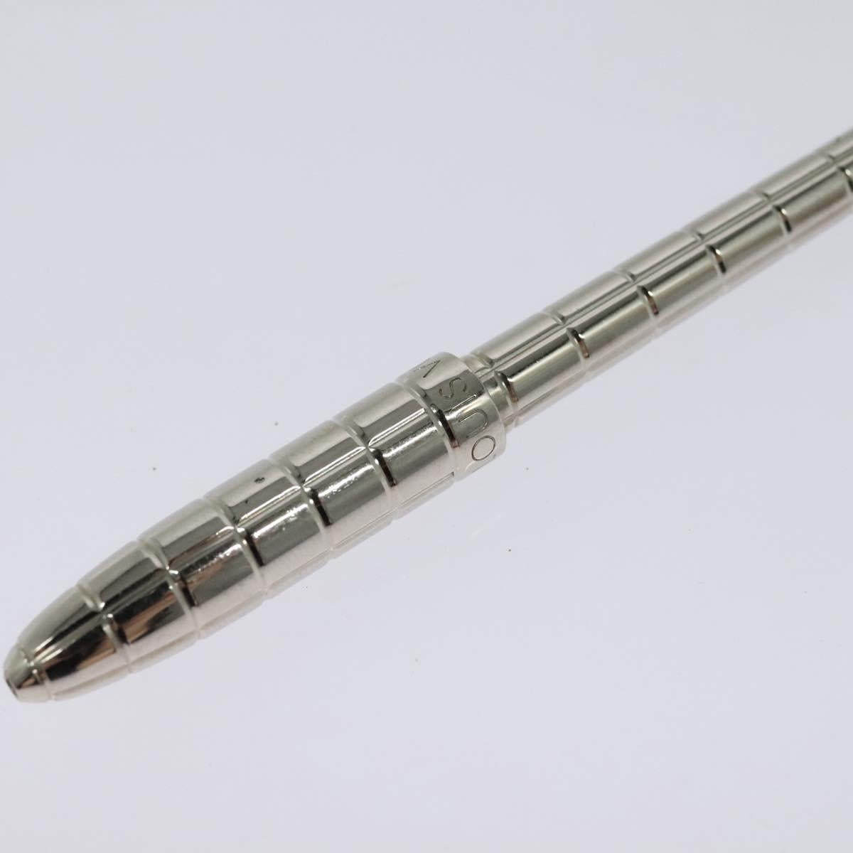 LOUIS VUITTON Styro Agenda Ballpoint Pen metal Silver LV Auth ki5736