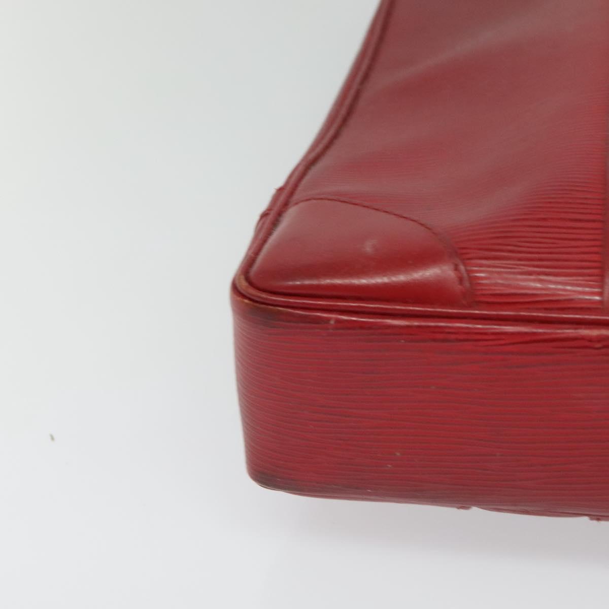 LOUIS VUITTON Epi Vivienne MM Business Bag Red M5912E LV Auth ki5742