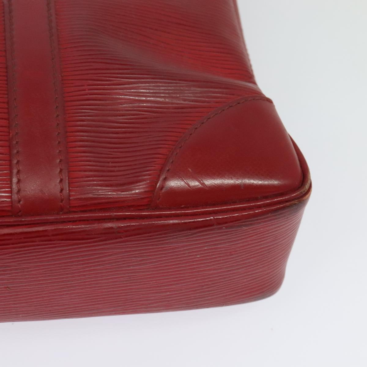 LOUIS VUITTON Epi Vivienne MM Business Bag Red M5912E LV Auth ki5742