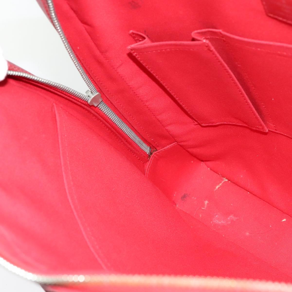 LOUIS VUITTON Epi Vivienne MM Business Bag Red M5912E LV Auth ki5742