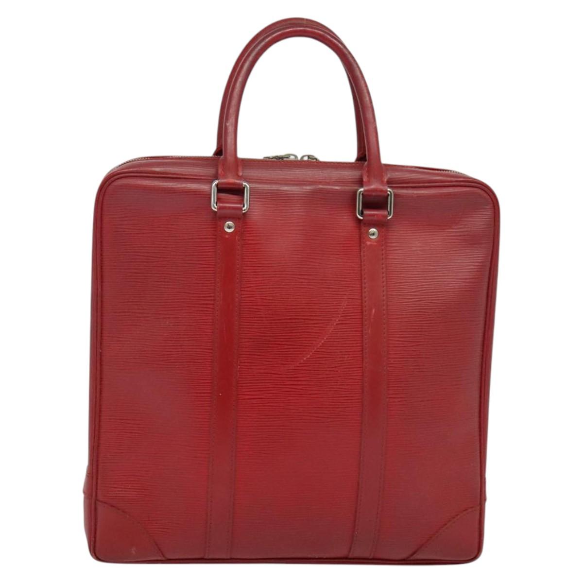 LOUIS VUITTON Epi Vivienne MM Business Bag Red M5912E LV Auth ki5742