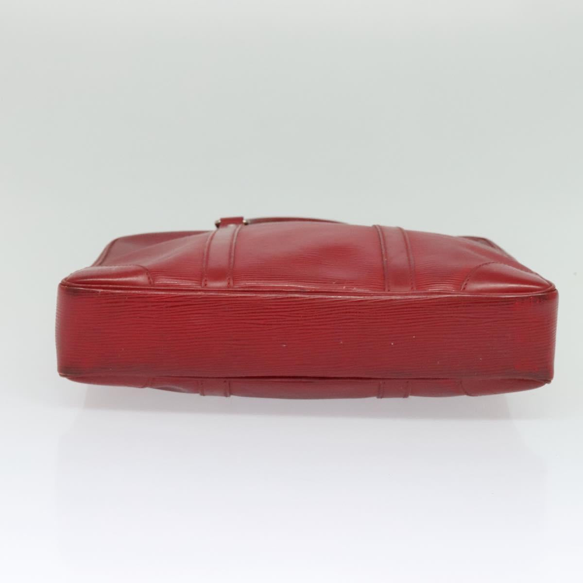 LOUIS VUITTON Epi Vivienne MM Business Bag Red M5912E LV Auth ki5742