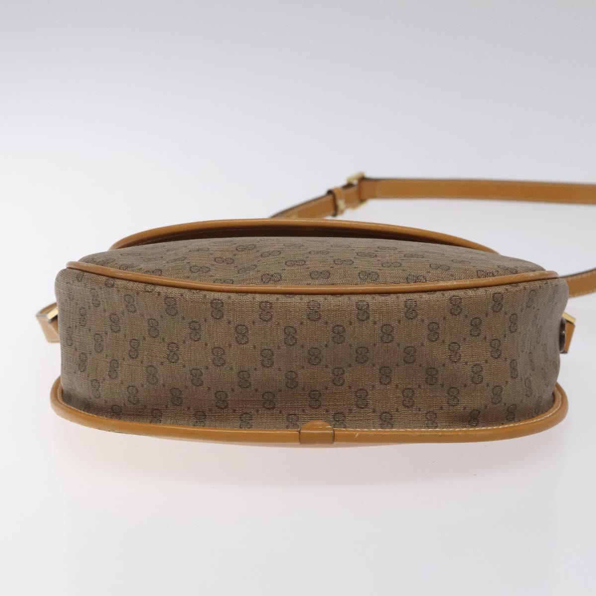 GUCCI Micro GG Supreme Shoulder Bag PVC Beige Gold 007 115 0074 Auth ki5748