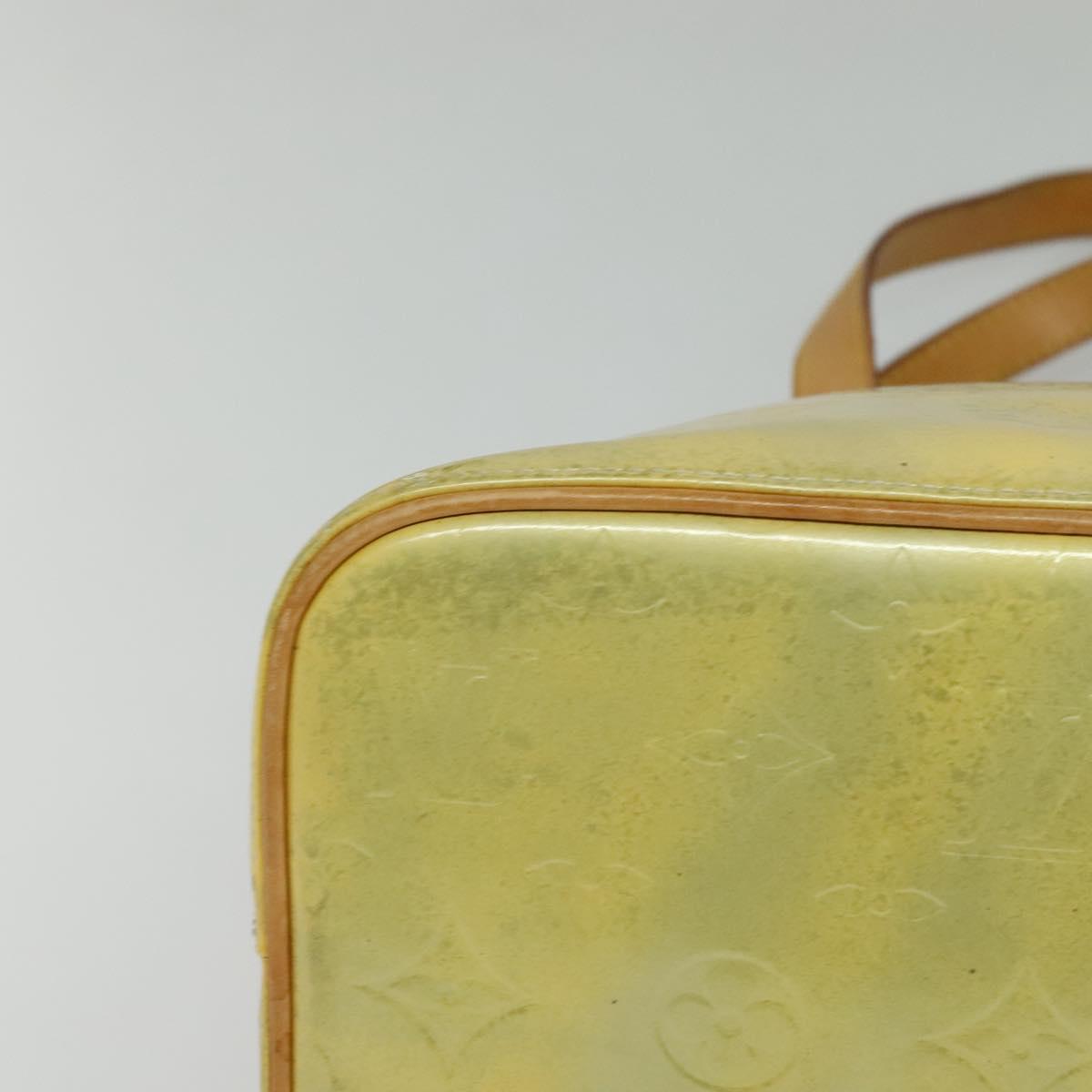 LOUIS VUITTON Monogram Vernis Houston Hand Bag Gris M91053 LV Auth ki5759