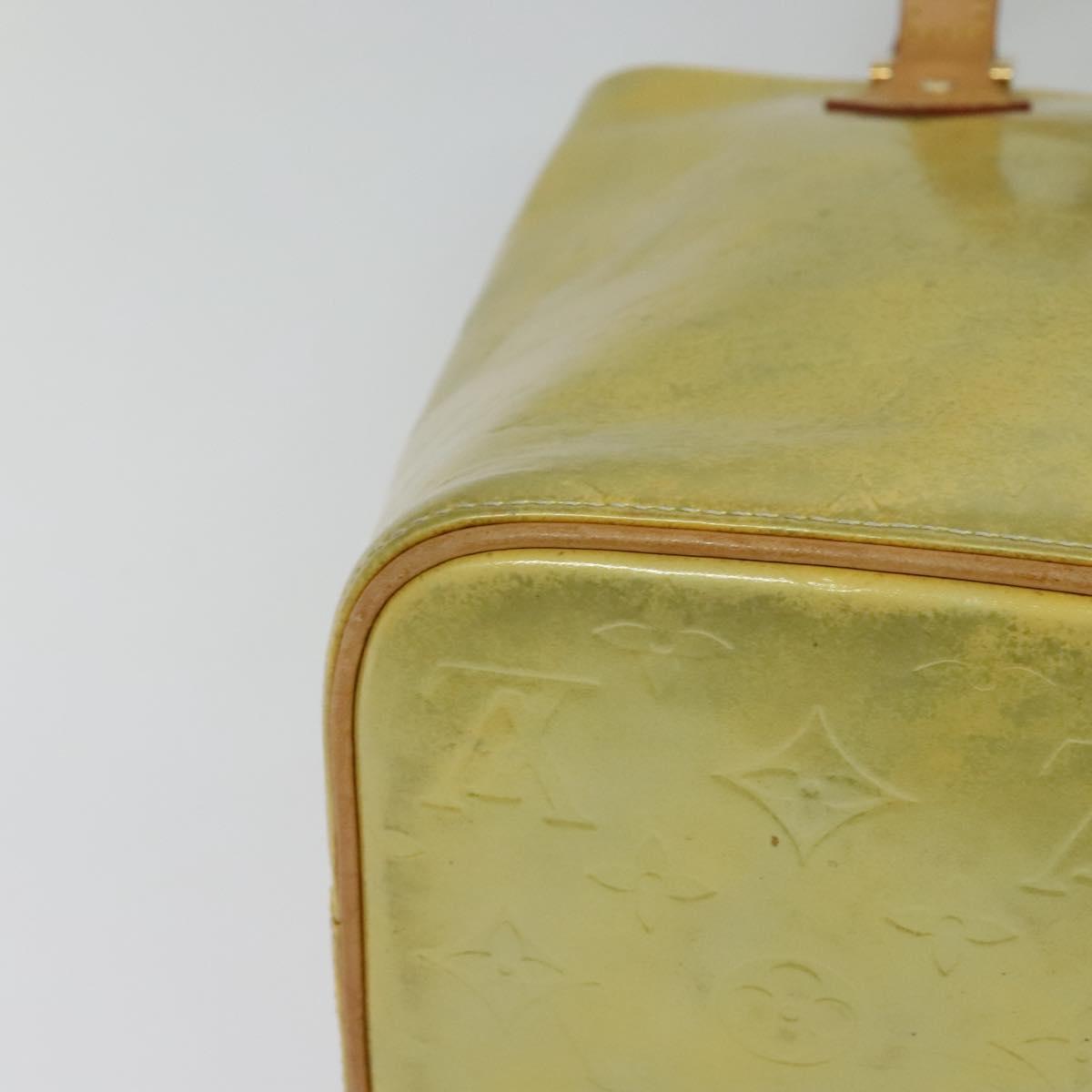 LOUIS VUITTON Monogram Vernis Houston Hand Bag Gris M91053 LV Auth ki5759