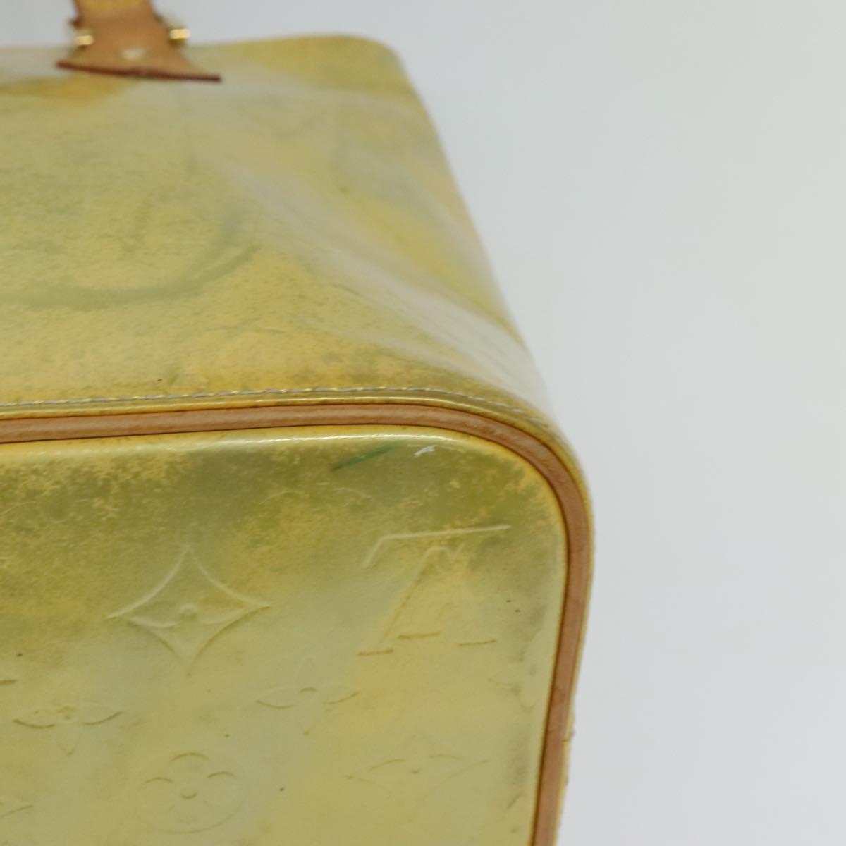 LOUIS VUITTON Monogram Vernis Houston Hand Bag Gris M91053 LV Auth ki5759