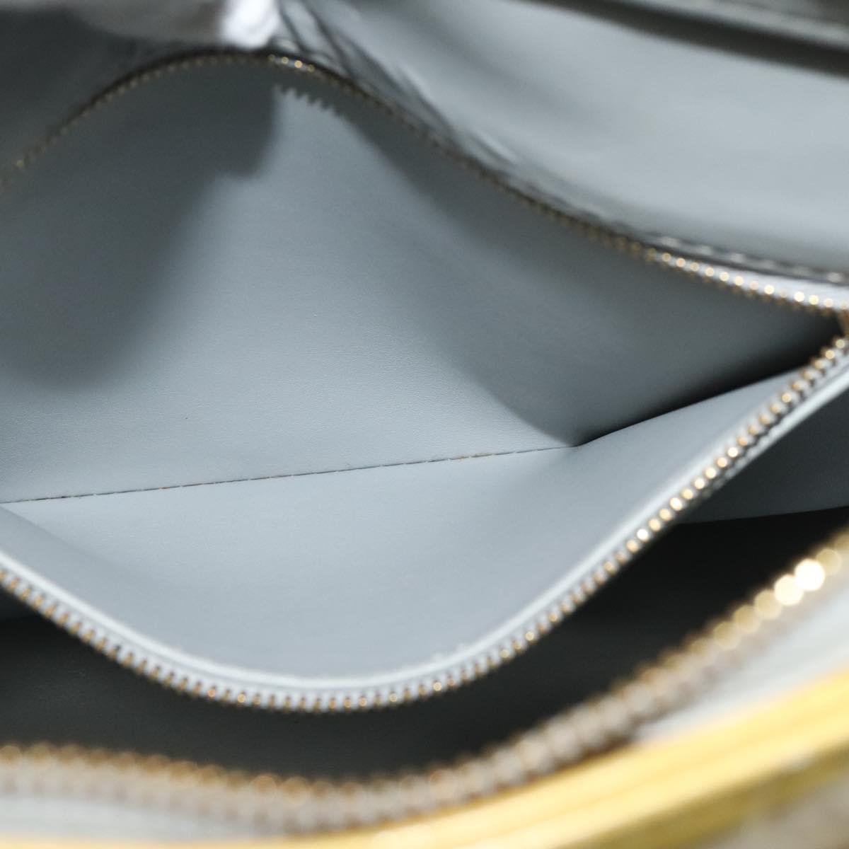 LOUIS VUITTON Monogram Vernis Houston Hand Bag Gris M91053 LV Auth ki5759