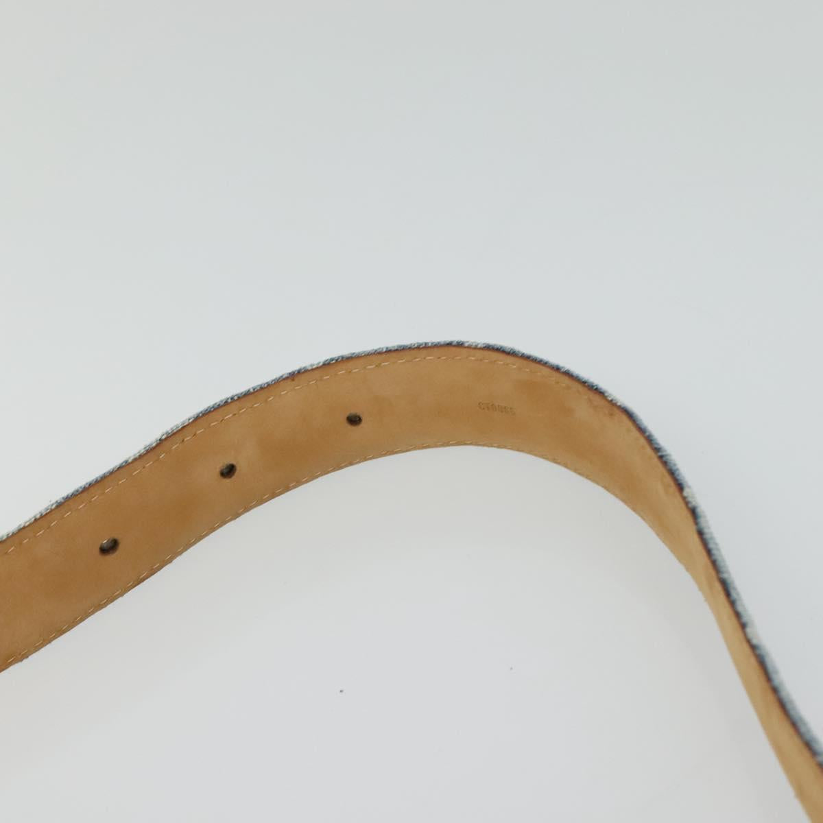 LOUIS VUITTON Monogram Denim Ceinture Belt Blue M6921U LV Auth ki5763