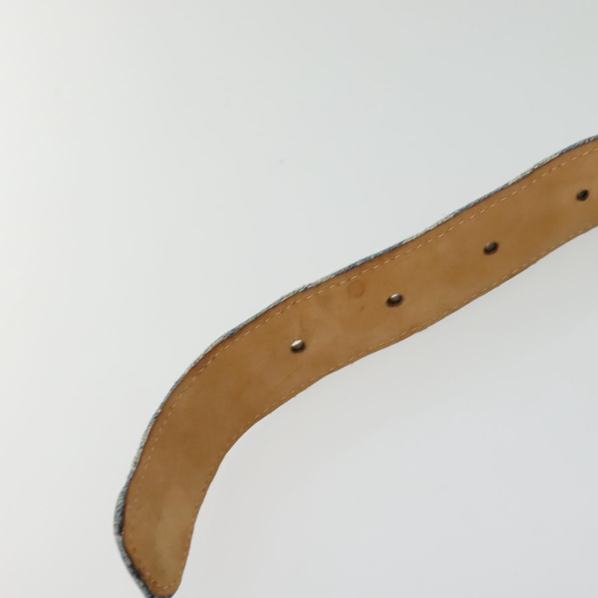 LOUIS VUITTON Monogram Denim Ceinture Belt Blue M6921U LV Auth ki5763