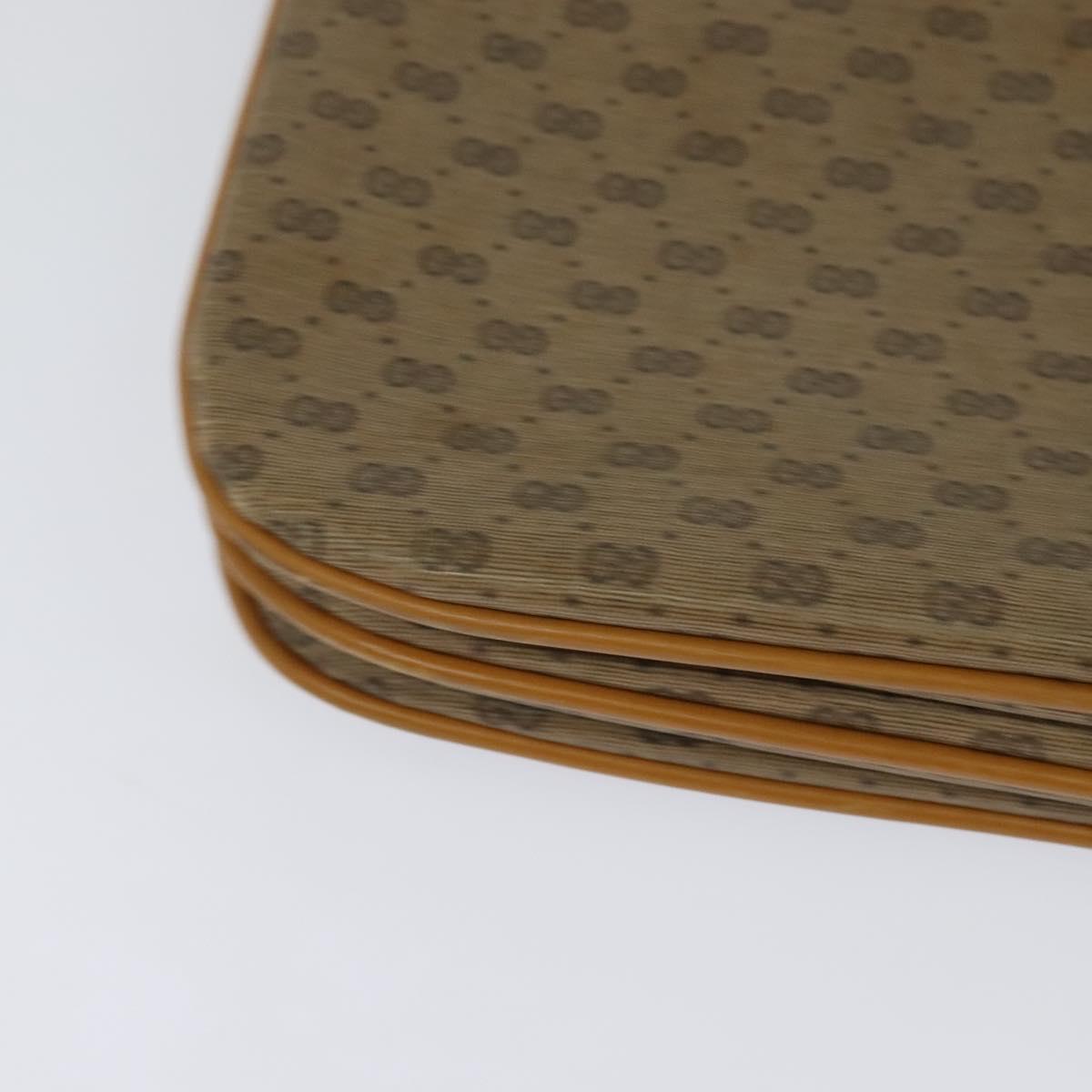 GUCCI Micro GG Supreme Shoulder Bag PVC Beige Gold 004 106 0024 Auth ki5768