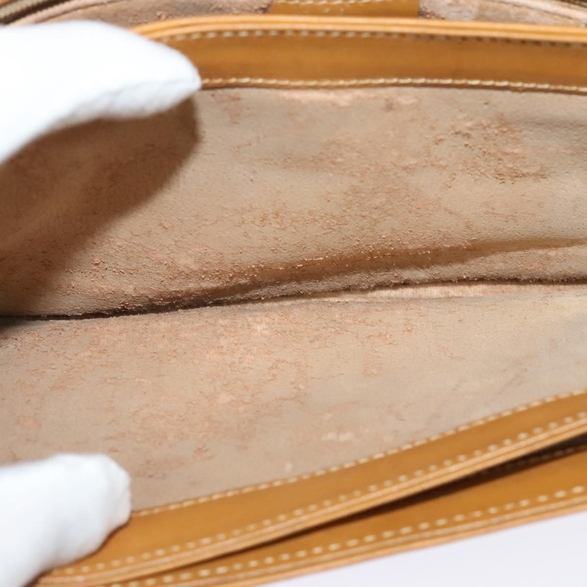 GUCCI Micro GG Supreme Shoulder Bag PVC Beige Gold 004 106 0024 Auth ki5768