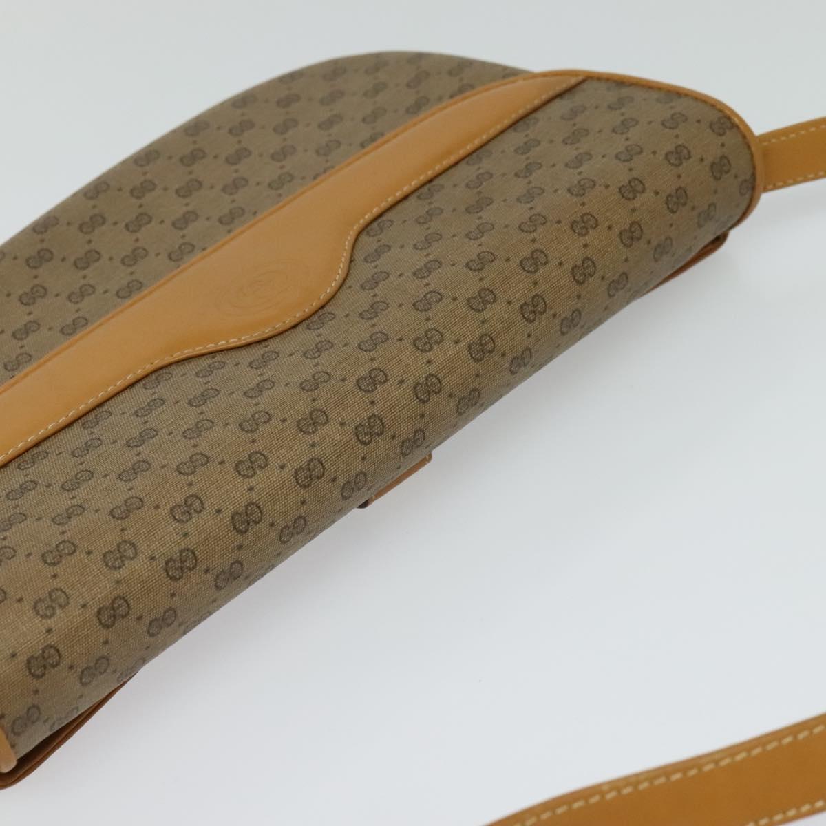 GUCCI Micro GG Supreme Shoulder Bag PVC Beige Gold 004 106 0024 Auth ki5768