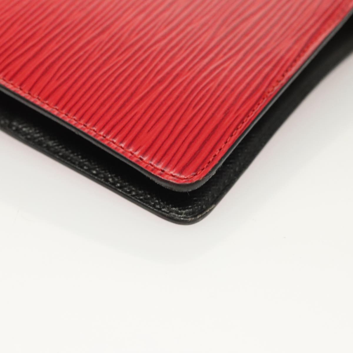 LOUIS VUITTON Epi Agenda MM Day Planner Cover Red R20047 LV Auth ki5772