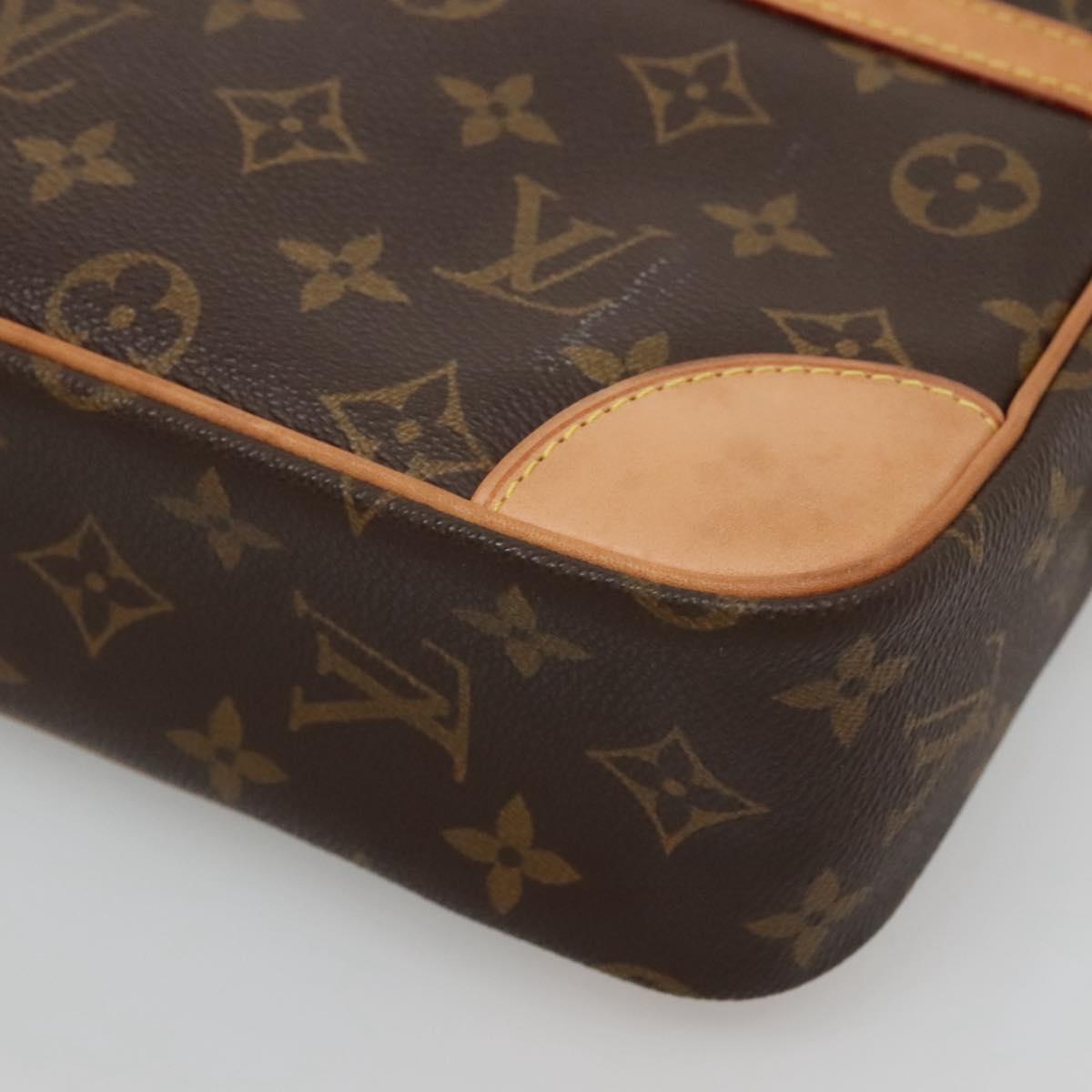 LOUIS VUITTON Monogram Compiegne 28 Clutch Bag M51845 LV Auth ki5776