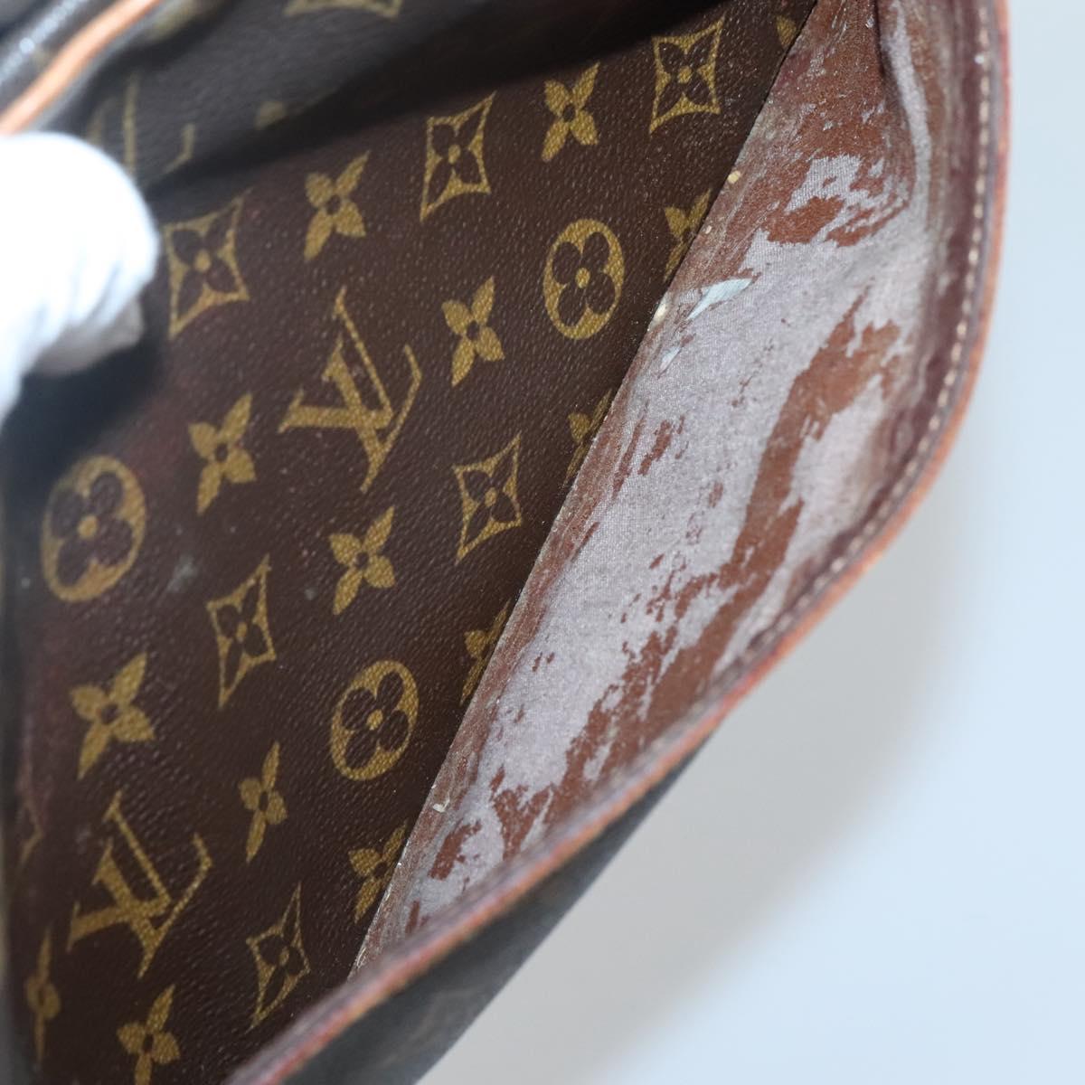 LOUIS VUITTON Monogram Compiegne 28 Clutch Bag M51845 LV Auth ki5790