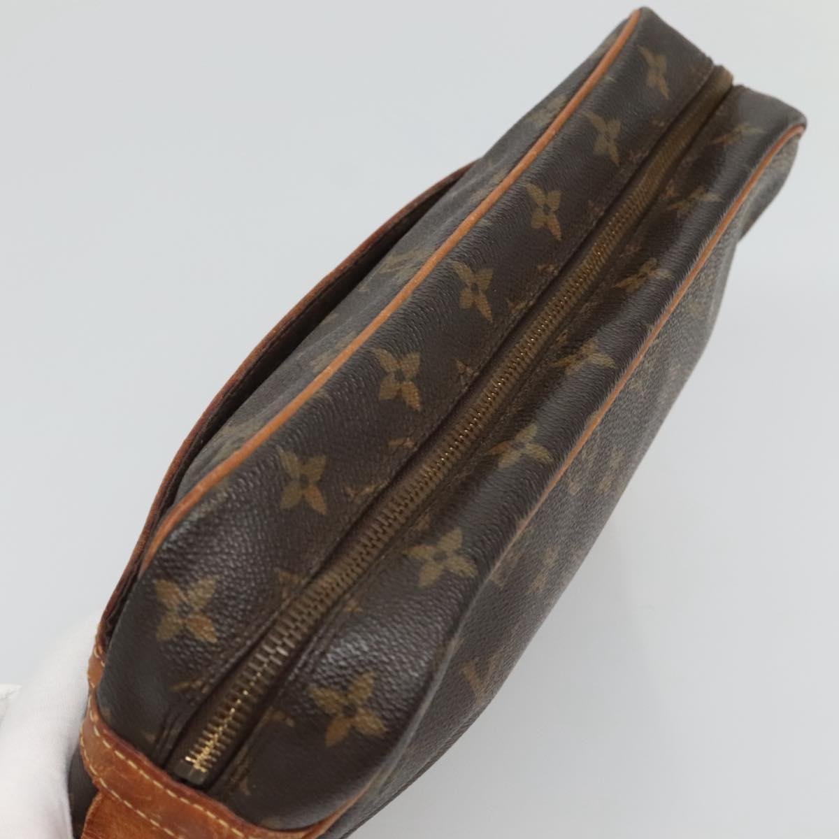 LOUIS VUITTON Monogram Compiegne 28 Clutch Bag M51845 LV Auth ki5790