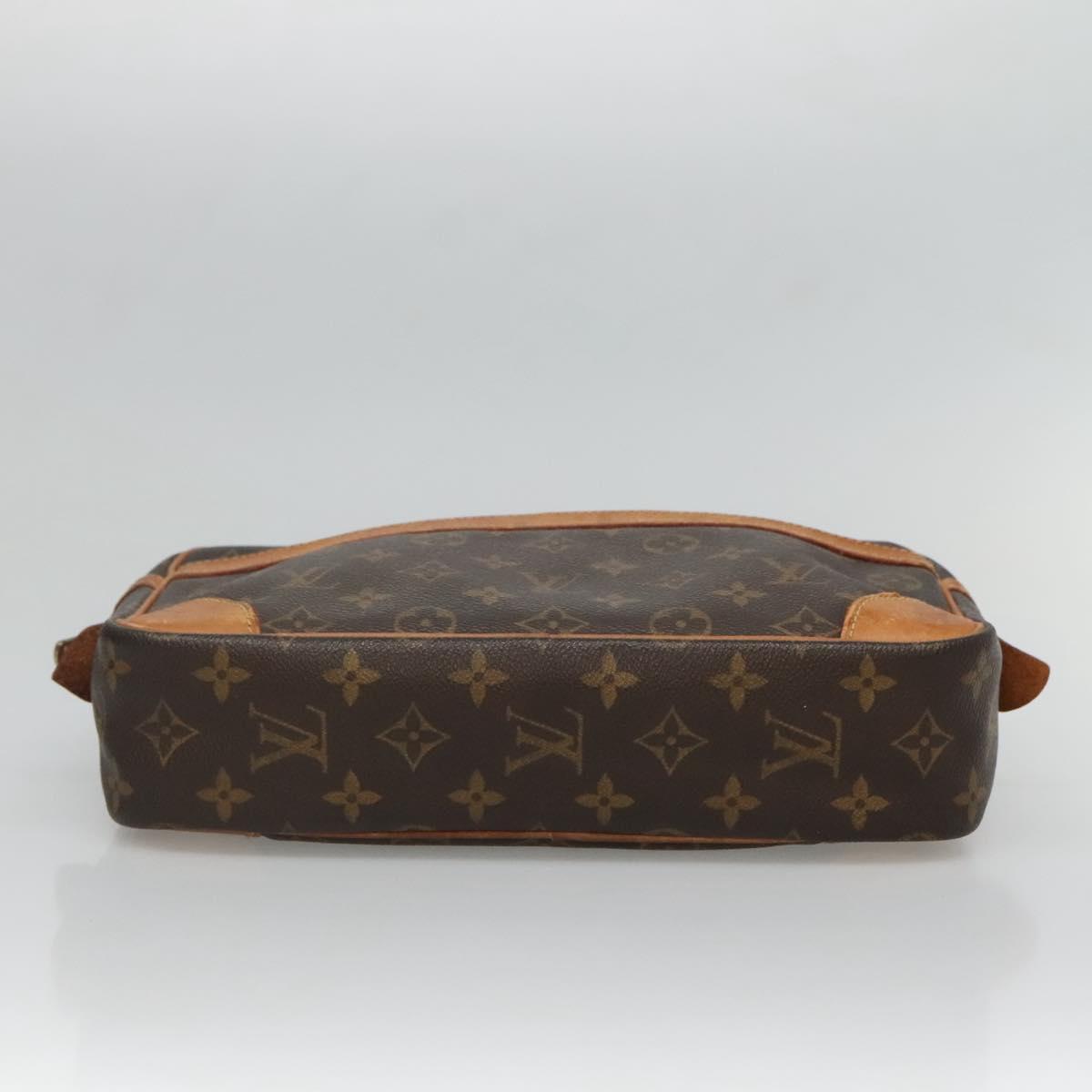 LOUIS VUITTON Monogram Compiegne 28 Clutch Bag M51845 LV Auth ki5790