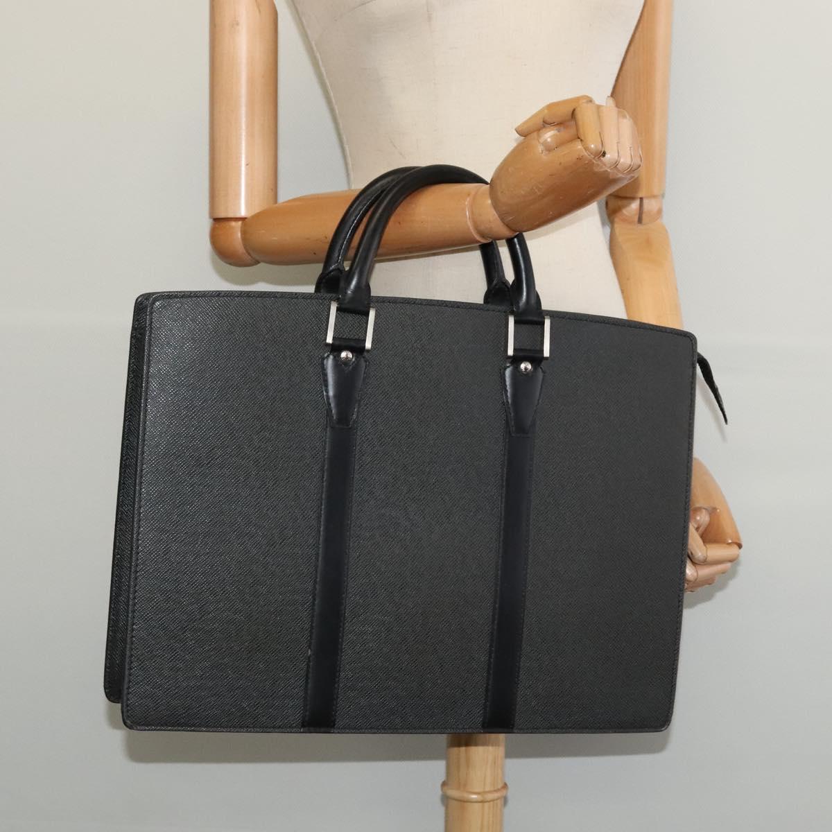 LOUIS VUITTON Taiga Porte Documents Rozan Bag Ardoise M30052 LV Auth ki5801