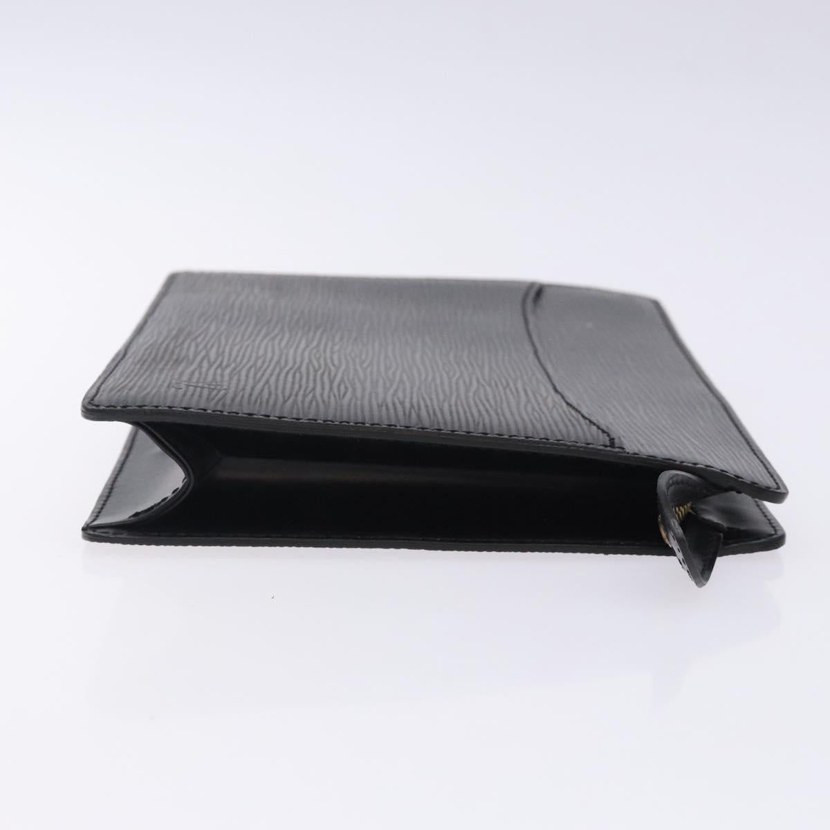 LOUIS VUITTON Epi Pochette Homme Clutch Bag Black Noir M52522 LV Auth ki5816