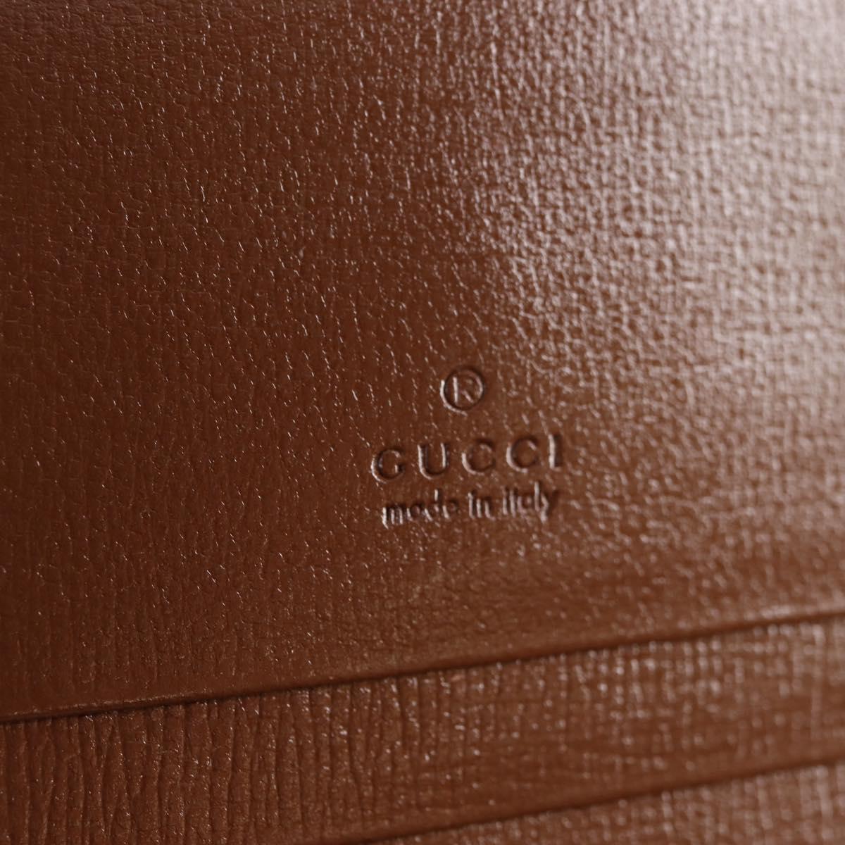 GUCCI GG Supreme Jackie WebbSherry Line Wallet PVC Beige 203495 Auth ki5817V