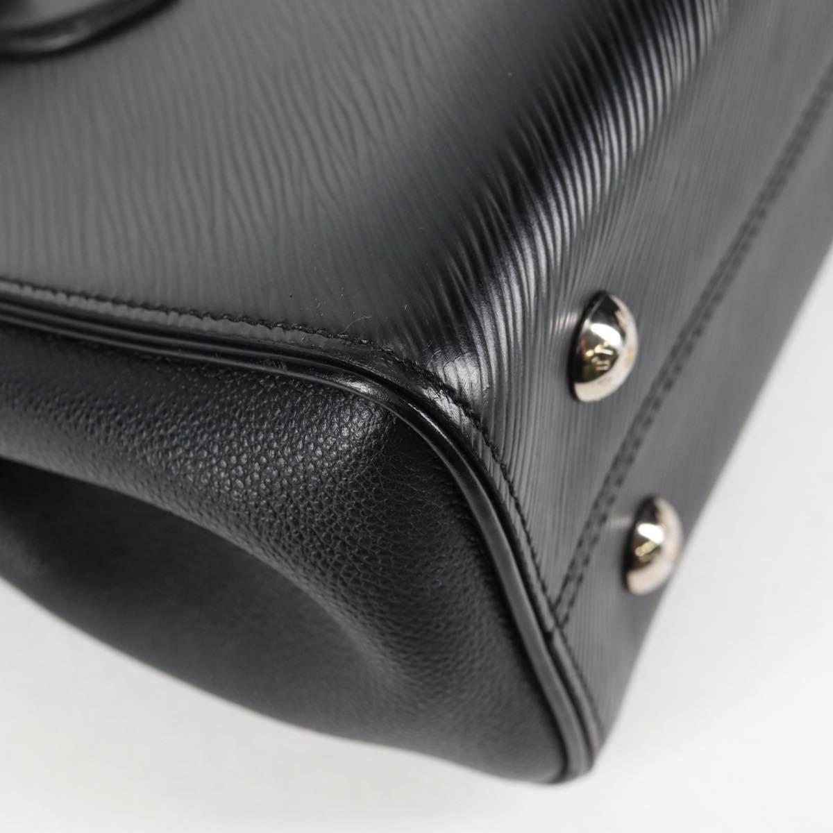 LOUIS VUITTON Epi Grunel Tote PM Tote Bag Black M57680 LV Auth ki5827M