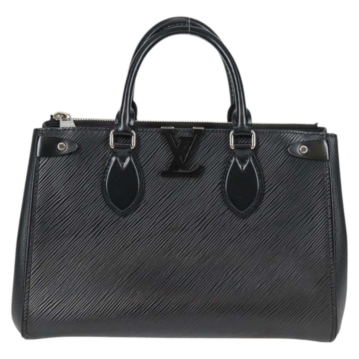 LOUIS VUITTON Epi Grunel Tote PM Tote Bag Black M57680 LV Auth ki5827M