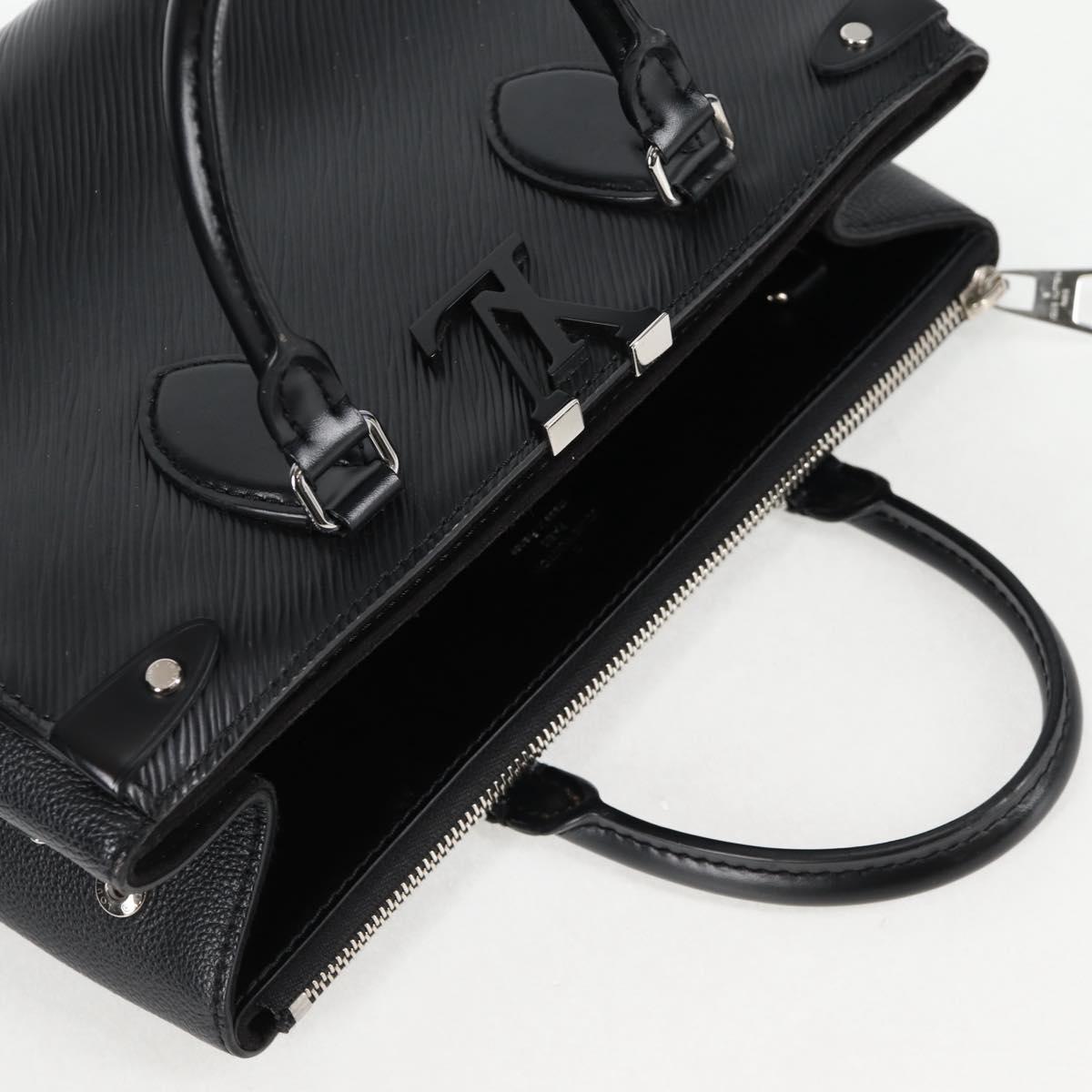 LOUIS VUITTON Epi Grunel Tote PM Tote Bag Black M57680 LV Auth ki5827M