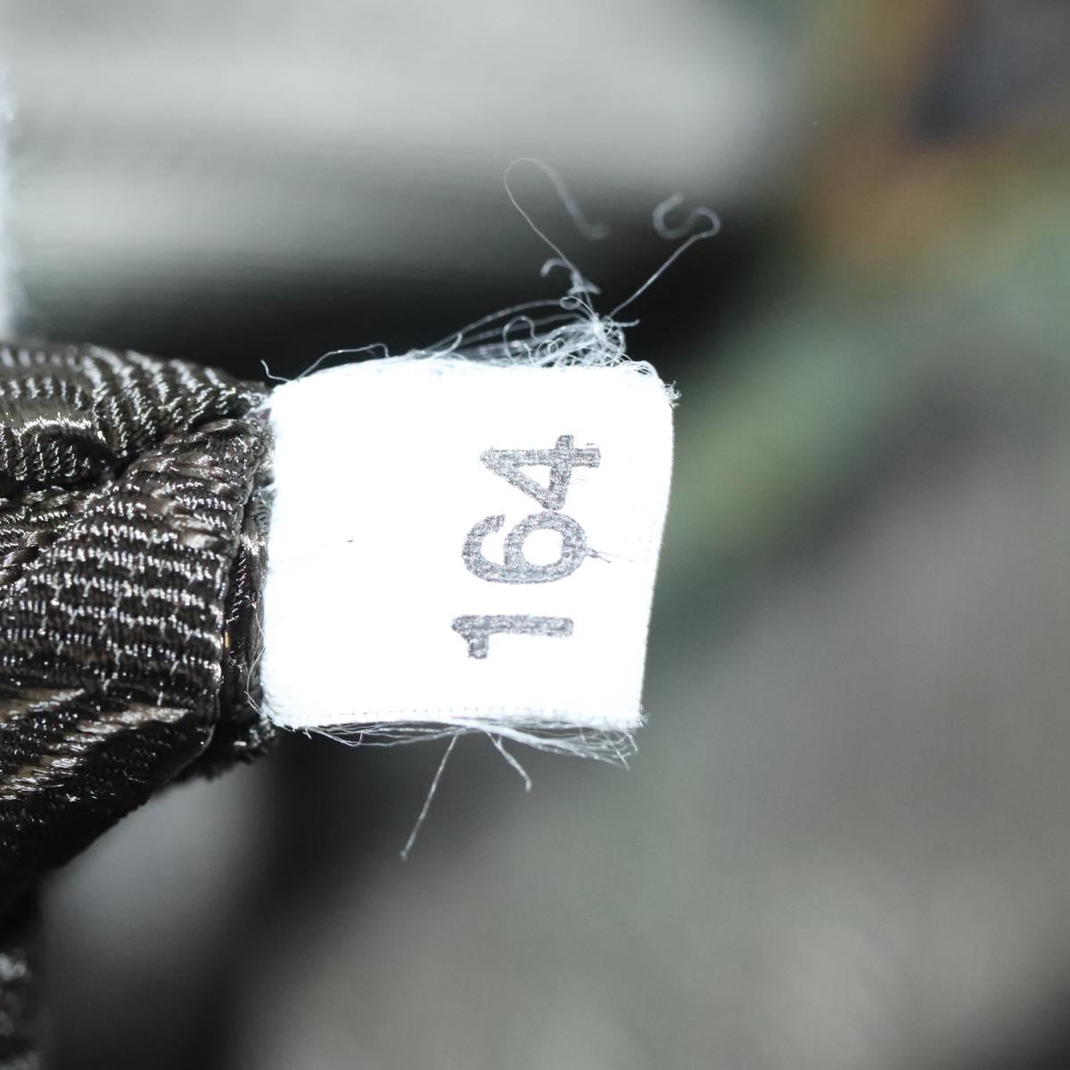 PRADA Waist bag Nylon Khaki Silver Auth ki5828