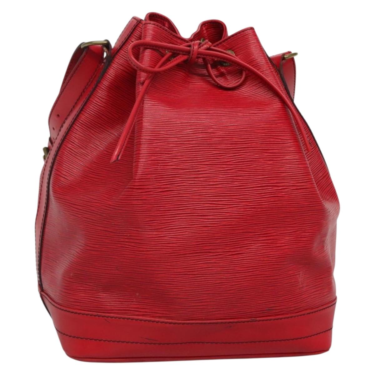 LOUIS VUITTON Epi Noe Shoulder Bag Red M44007 LV Auth ki5853