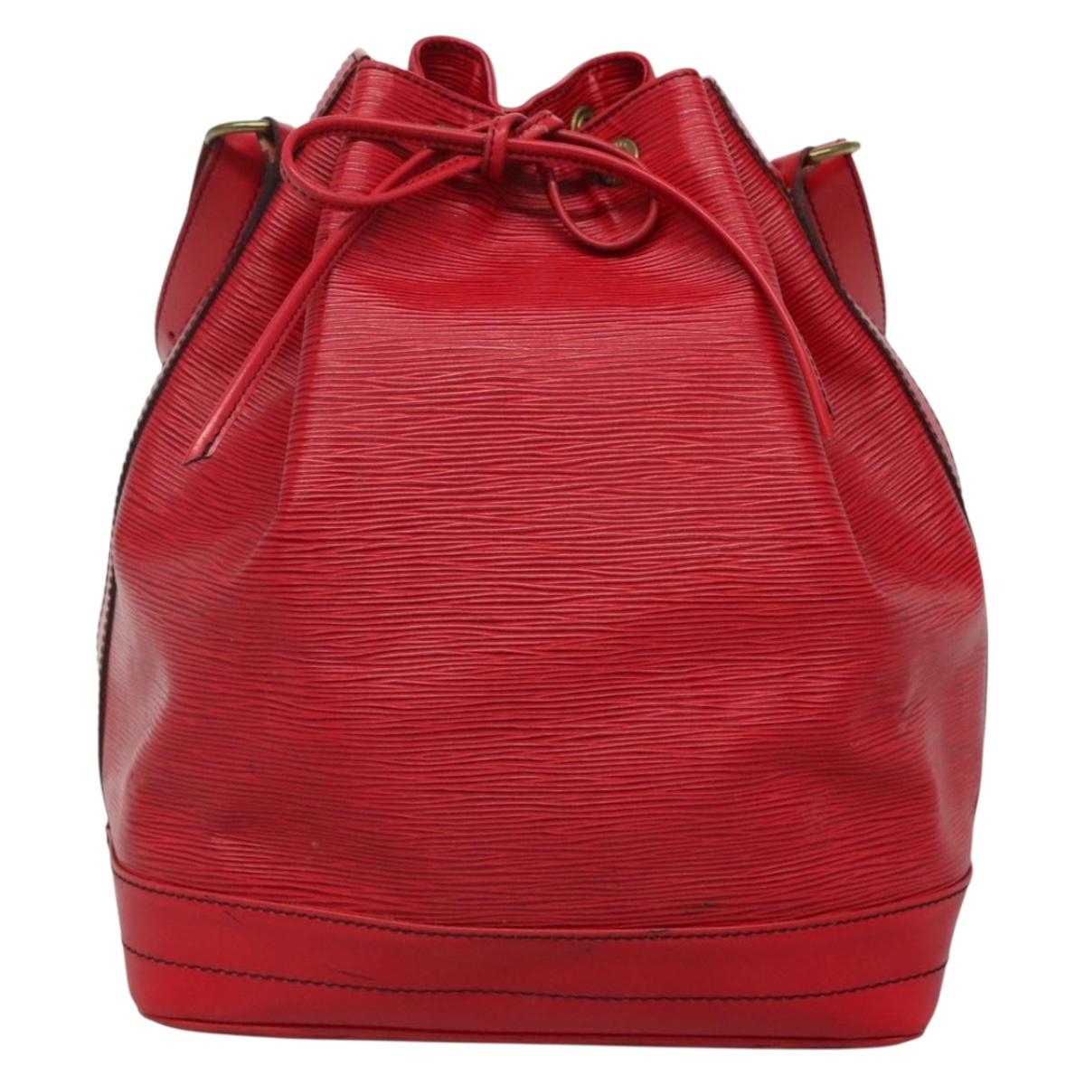 LOUIS VUITTON Epi Noe Shoulder Bag Red M44007 LV Auth ki5853