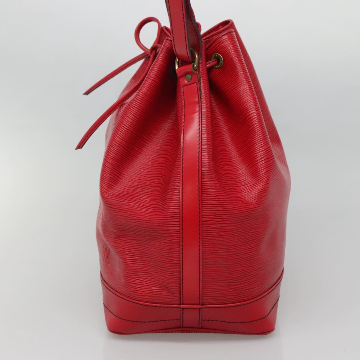 LOUIS VUITTON Epi Noe Shoulder Bag Red M44007 LV Auth ki5853