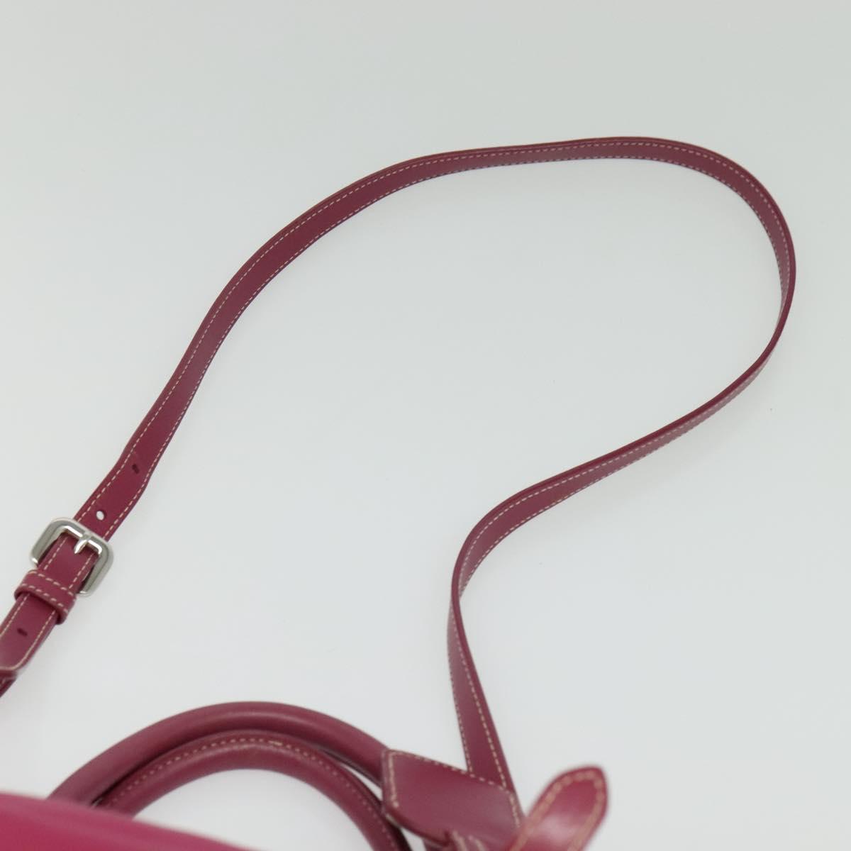 PRADA Tote Bag Nylon 2way Pink Silver Auth ki5875