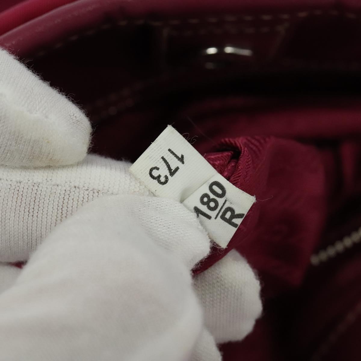 PRADA Tote Bag Nylon 2way Pink Silver Auth ki5875