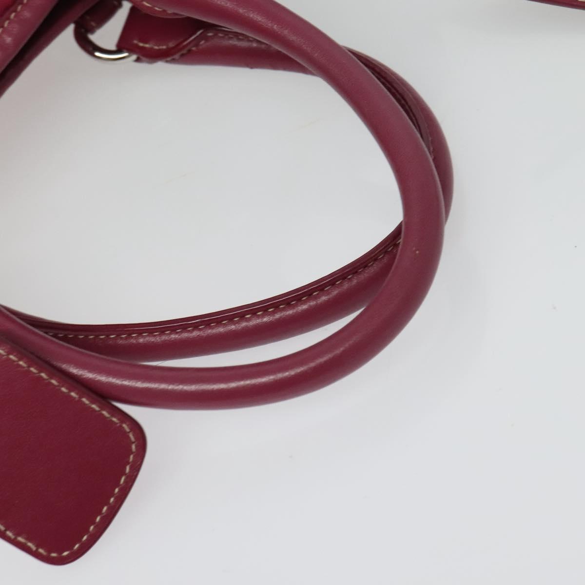 PRADA Tote Bag Nylon 2way Pink Silver Auth ki5875