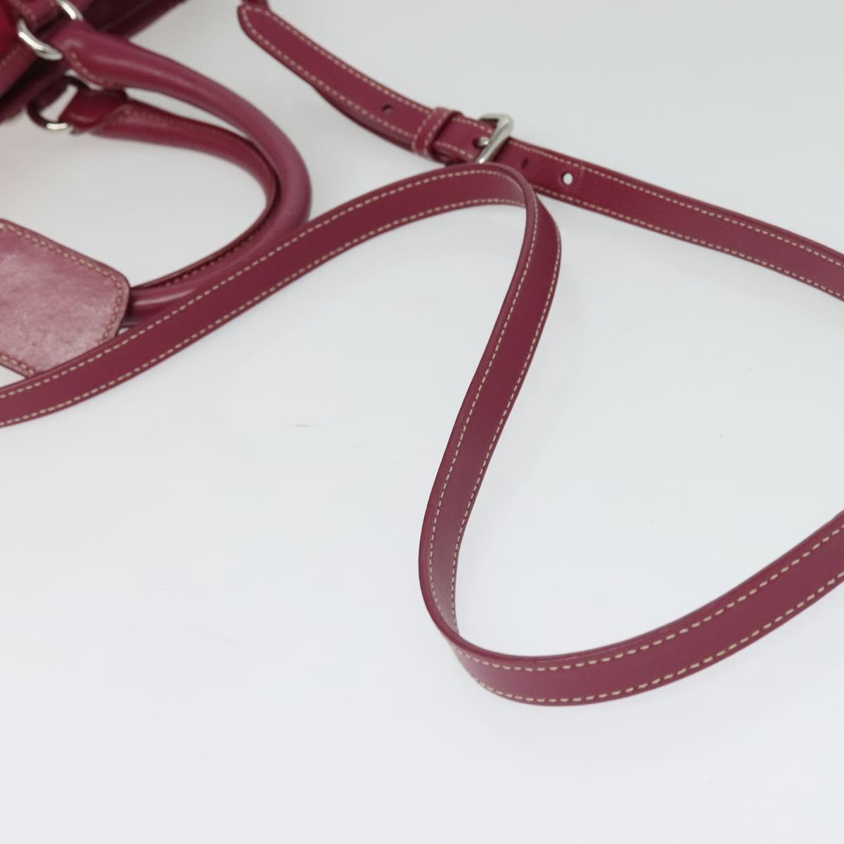 PRADA Tote Bag Nylon 2way Pink Silver Auth ki5875