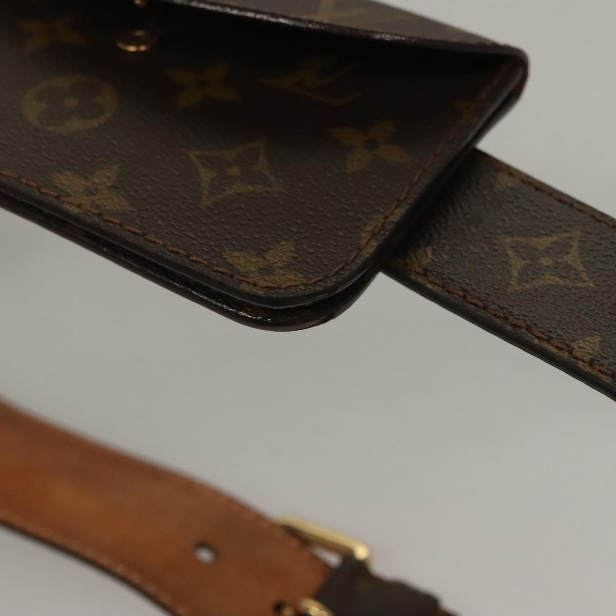 LOUIS VUITTON Monogram Ceinture Pochette Solo Waist bag M6948W LV Auth ki5888