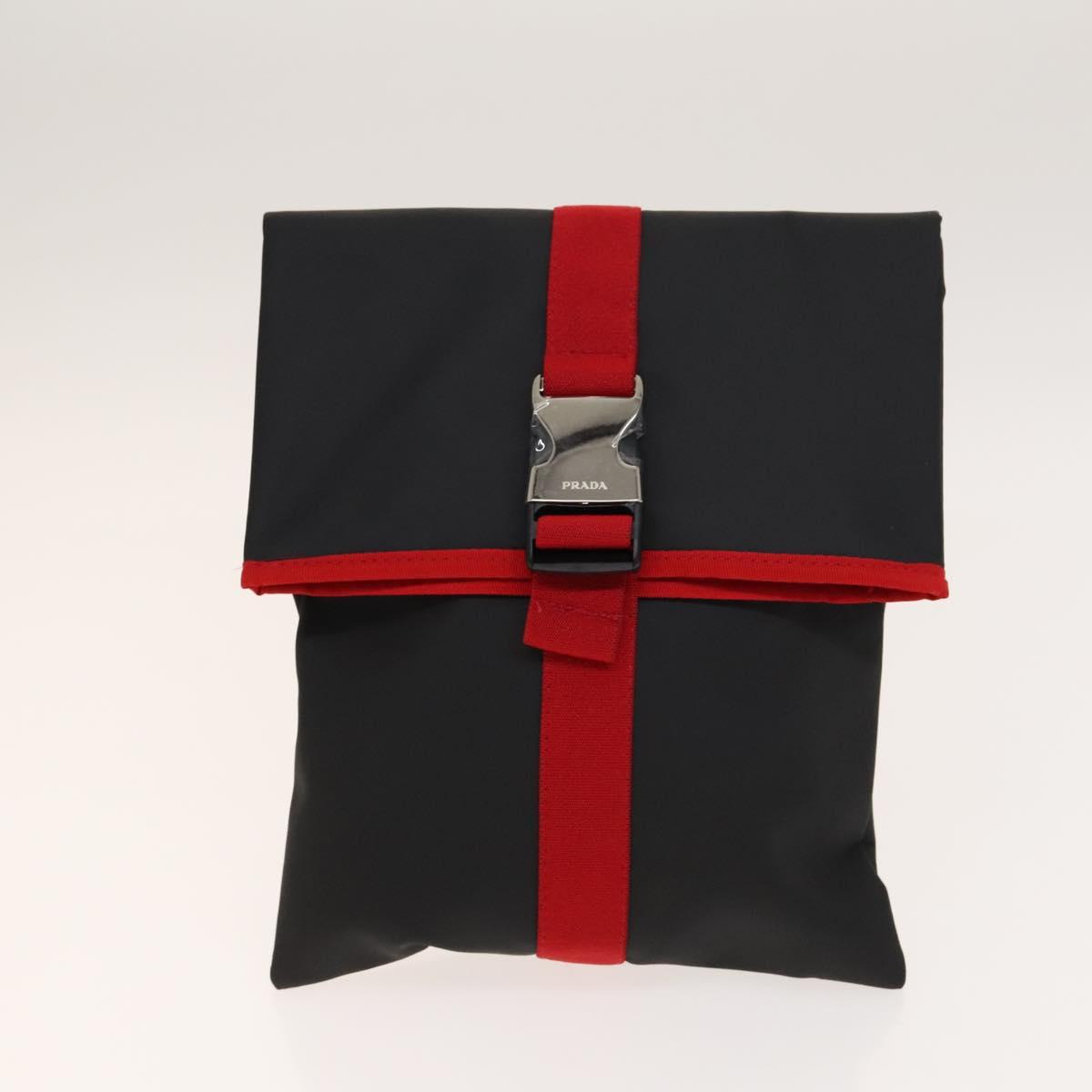 PRADA Tote Bag Nylon 4Set White Khaki black Auth ki5890