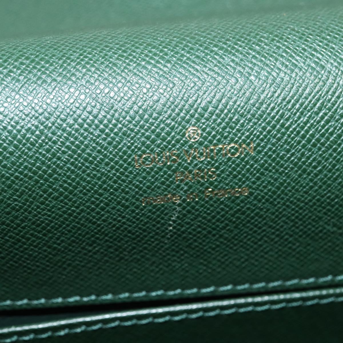 LOUIS VUITTON Taiga Porte Documents Angara Bag Epicea M30774 LV Auth ki5891