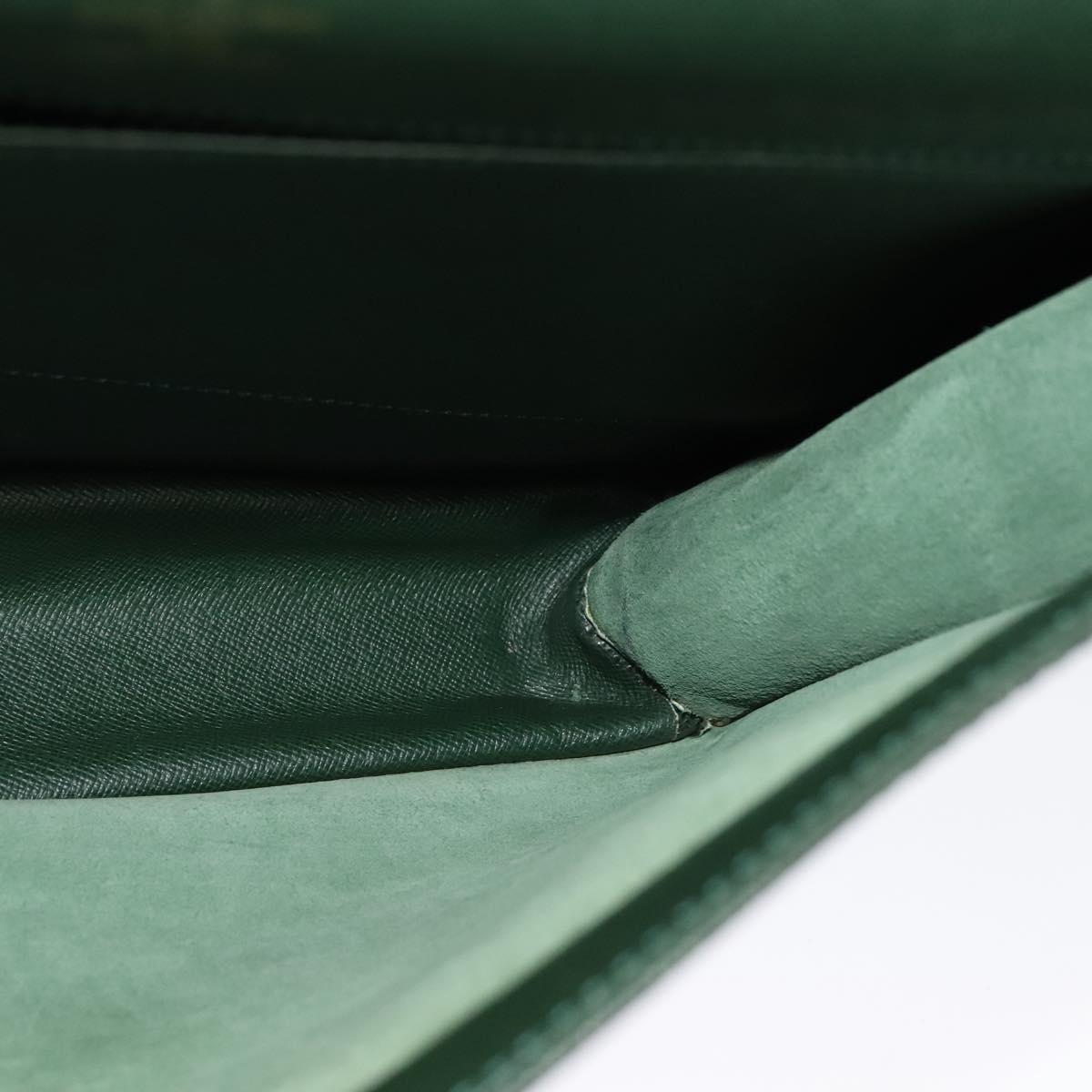 LOUIS VUITTON Taiga Porte Documents Angara Bag Epicea M30774 LV Auth ki5891