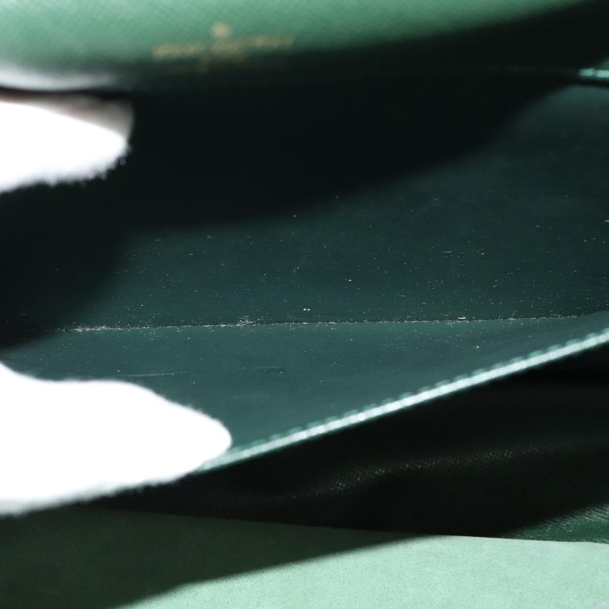 LOUIS VUITTON Taiga Porte Documents Angara Bag Epicea M30774 LV Auth ki5891