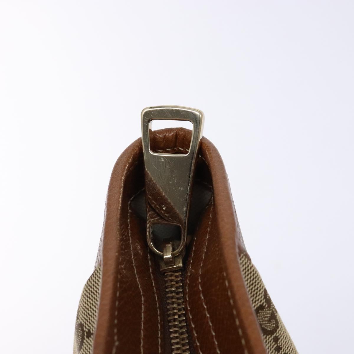 GUCCI GG Canvas Hand Bag Beige Gold 353119 Auth ki5893