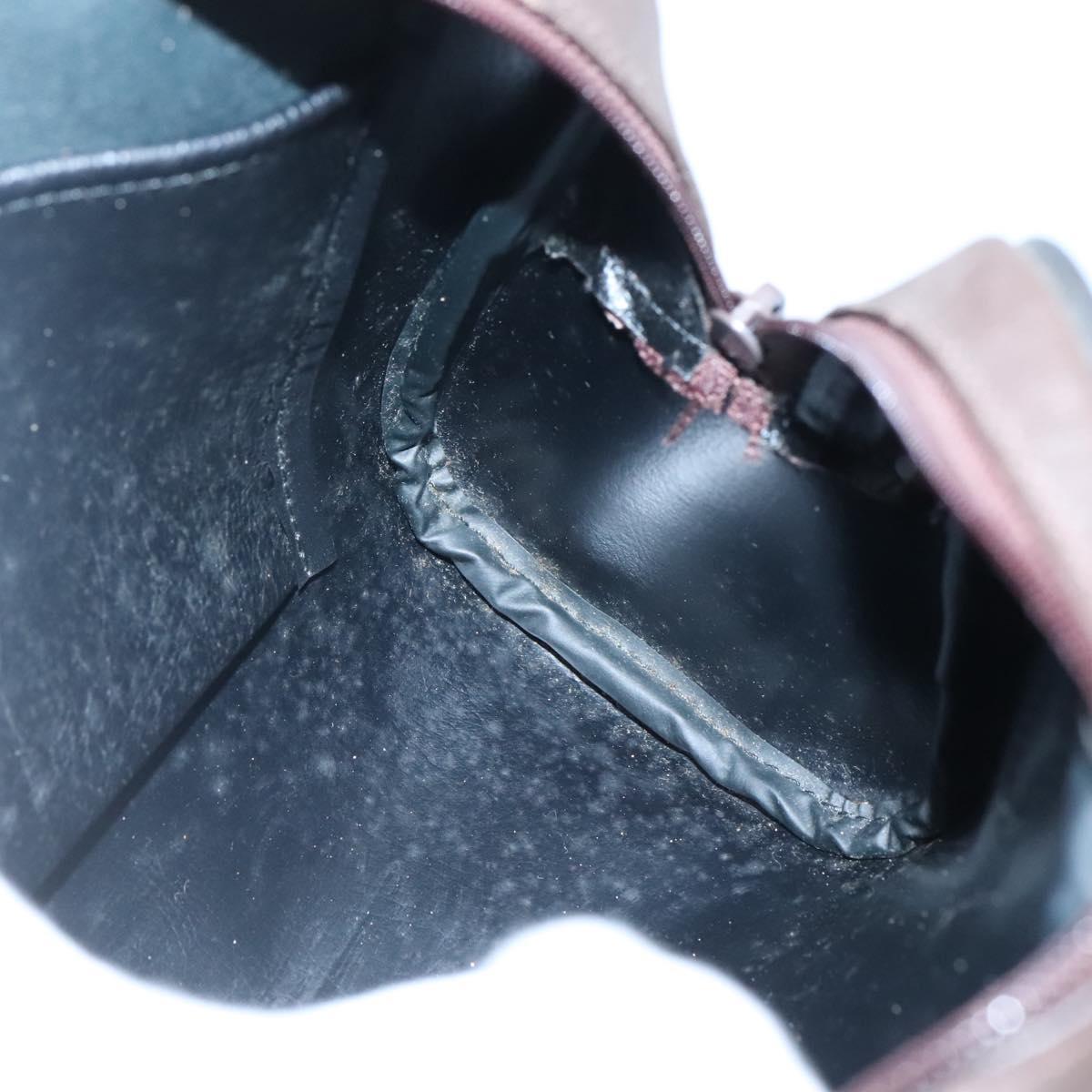 Burberrys Nova Check Hand Bag Canvas Beige Gold Auth ki5913